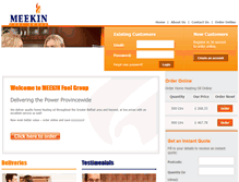 Tablet Screenshot of meekin.co.uk